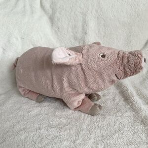 IKEA Knorrig Soft Stuffed Animal Pig Pink Plush 14” Toy Small Farm
